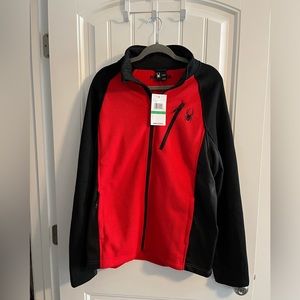 Men’s Spyder zip down jacket Large